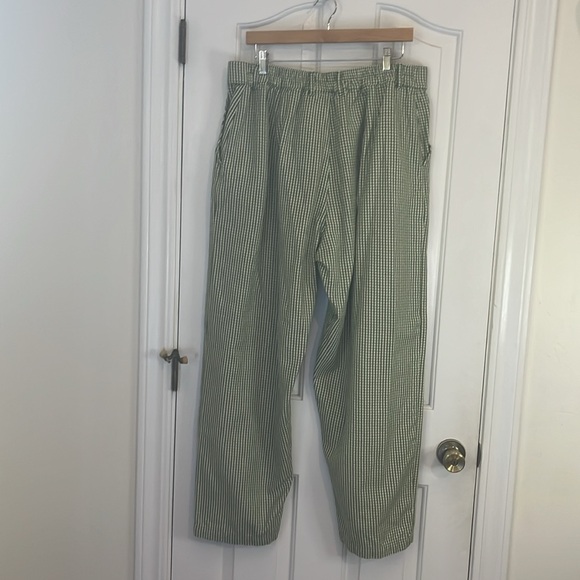Big Bud Press | Spring Green Gingham Trouser Pants Sz XL 100% Cotton *LIKE NEW* - Picture 6 of 11